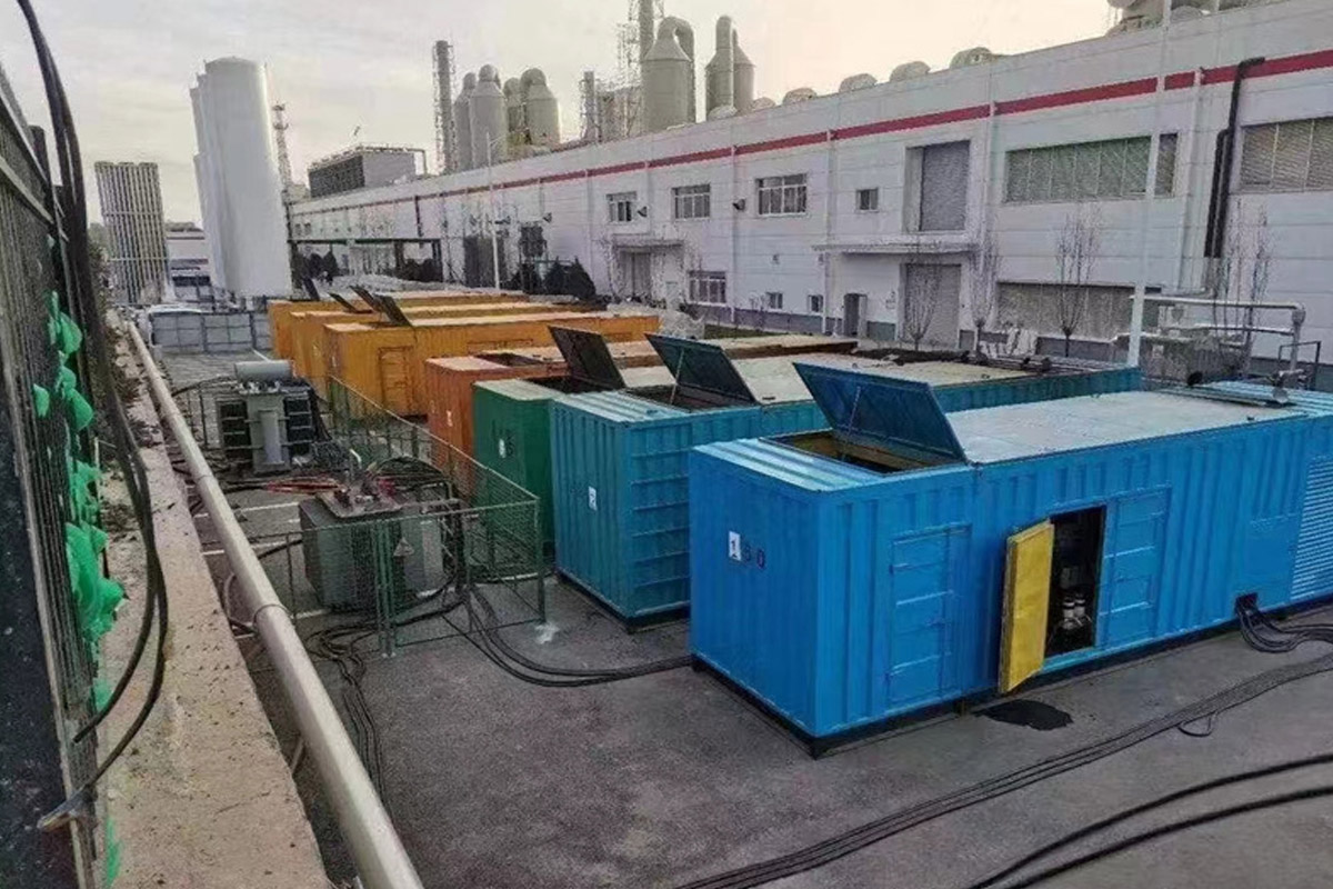 崇明发电机租赁施工现场